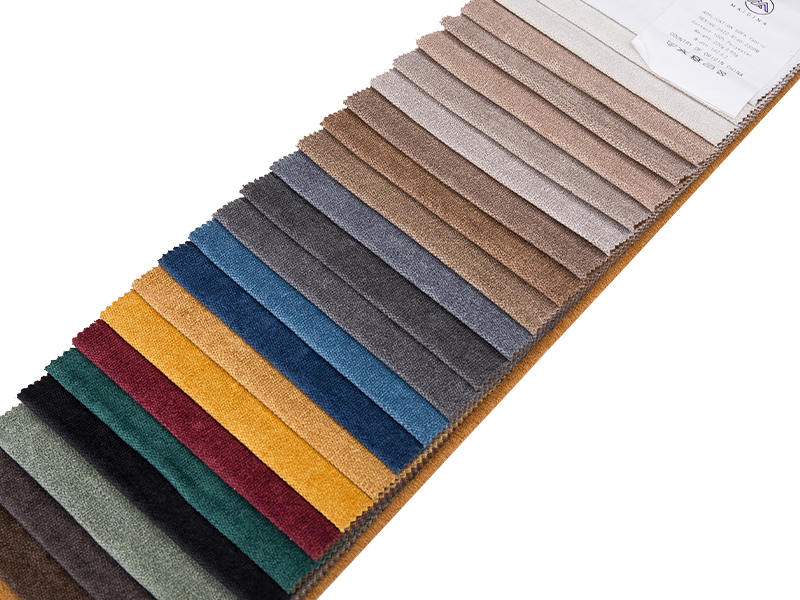 250 - 520GSM النسيج المفروشات ملون شنيل الصلب