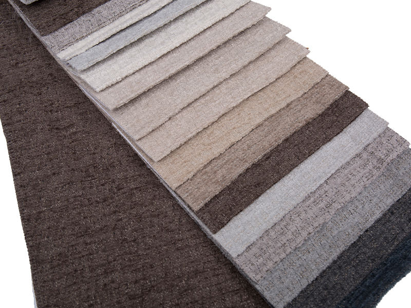 250 - 520GSM النسيج المفروشات ملون شنيل الصلب